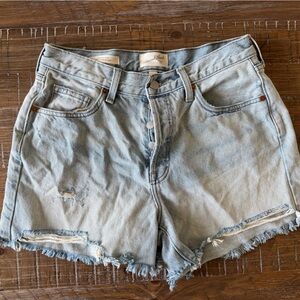 Universal Thread Light Blue Distressed 90s baggy Denim Shorts